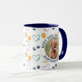 Personalized BEST DOG DAD EVER Mastif Photo Tasse (VorderseiteRechts)