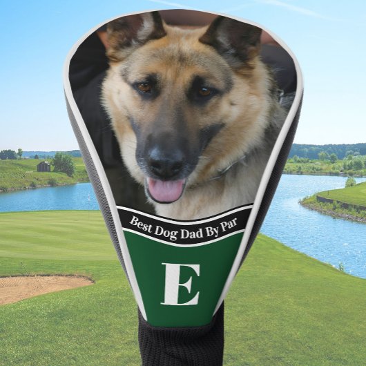 Personalized Best Dog Dad photo German Shepherd Golf Headcover