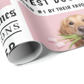Personalized “Best Dog Ever” Newspaper Geschenkpapier (Rolleneckpunkt)