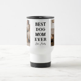 Personalized Best Dog Mom 2 Photo | Mother’s Day Reisebecher
