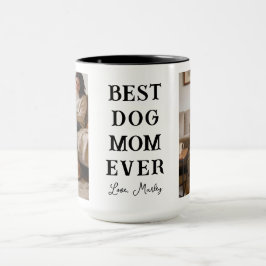 Personalized Best Dog Mom 2 Photo | Mother’s Day Tasse