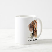 Personalized Best Dog Mom Photo | Mother’s Day Kaffeetasse (VorderseiteRechts)