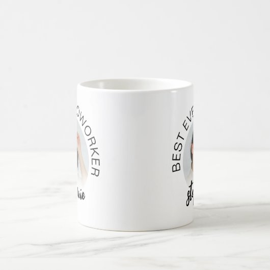 Personalized Best Ever Coworker | Photo Kaffeetasse (Mittel)