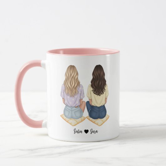 Personalized Best Friend Mug for Women | Funny Fri Tasse (Links)