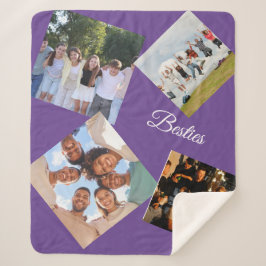 Personalized Best Friends Photo Sherpa Blanket Sherpadecke