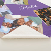 Personalized Best Friends Photo Sherpa Blanket Sherpadecke (3/4)