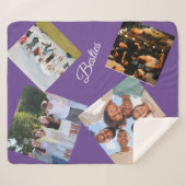 Personalized Best Friends Photo Sherpa Blanket Sherpadecke (Vorderseite (Horizontal))