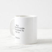 Personalized Best Friends Promoted To Auntie Kaffeetasse (Vorderseite Links)