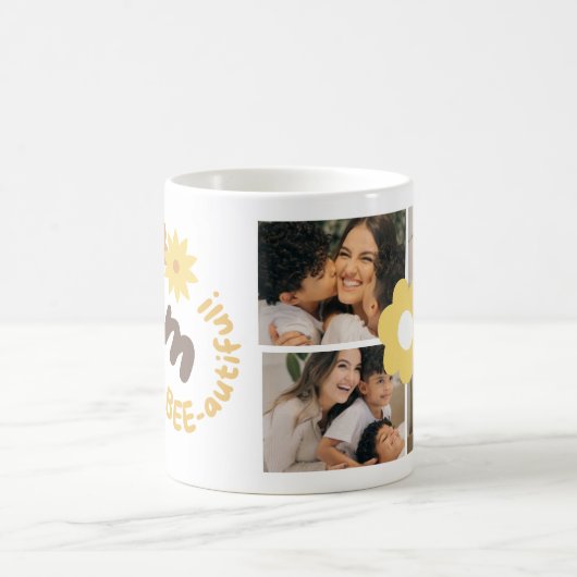 Personalized Best Mom Ever Photo Mug Kaffeetasse (Mittel)