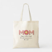 Personalized Best Mom Ever Tote Bag  Gift  Tragetasche (Rückseite)