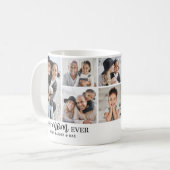 Personalized Best Mom Photo Collage Kaffeetasse (Vorderseite Links)