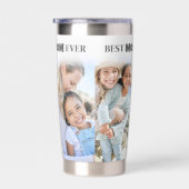 Personalized Best Mom Photo Collage Mother Thermobecher (Rechts)