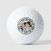 Personalized Best Mom Photo Golf Balls Golfball (Vorderseite)