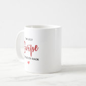 Personalized Best Swipe Love Quote Kaffeetasse (Vorderseite Links)