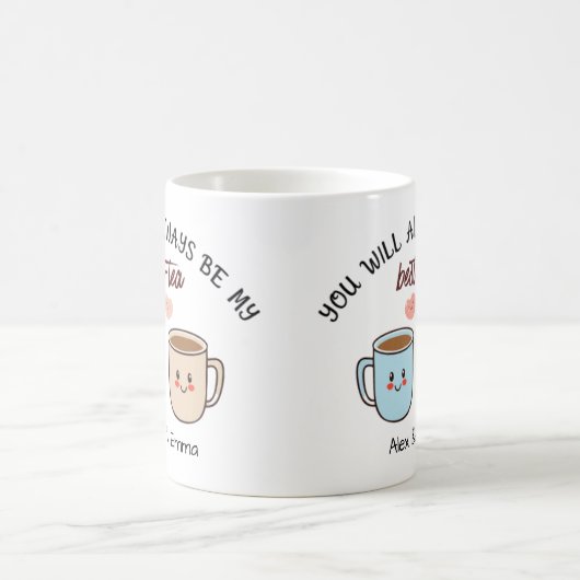 Personalized Best-Tea Couple   Kaffeetasse (Mittel)