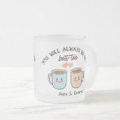 Personalized Best-Tea Couple   Mattglastasse (VorderseiteRechts)
