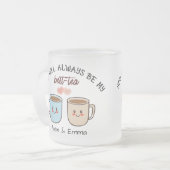 Personalized Best-Tea Couple   Mattglastasse (Vorderseite Links)