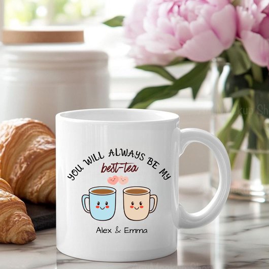 Personalized Best-Tea Couple   Tasse