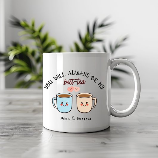 Personalized Best-Tea Couple   Tasse