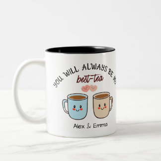 Personalized Best-Tea Couple   Zweifarbige Tasse
