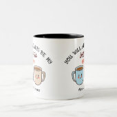 Personalized Best-Tea Couple   Zweifarbige Tasse (Mittel)