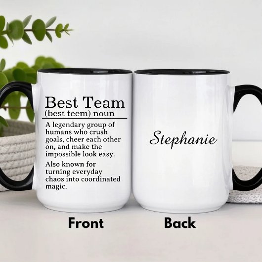 Personalized Best Team Definition Tasse