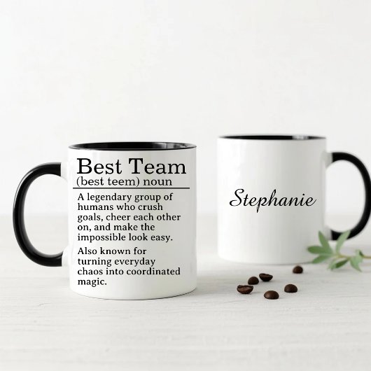 Personalized Best Team Definition Tasse