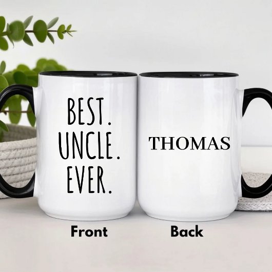 Personalized Best Uncle Ever  Tasse