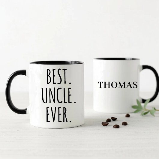 Personalized Best Uncle Ever Tasse