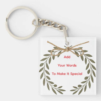 Personalized “Best Wishes” Acrylic Keychain Schlüsselanhänger