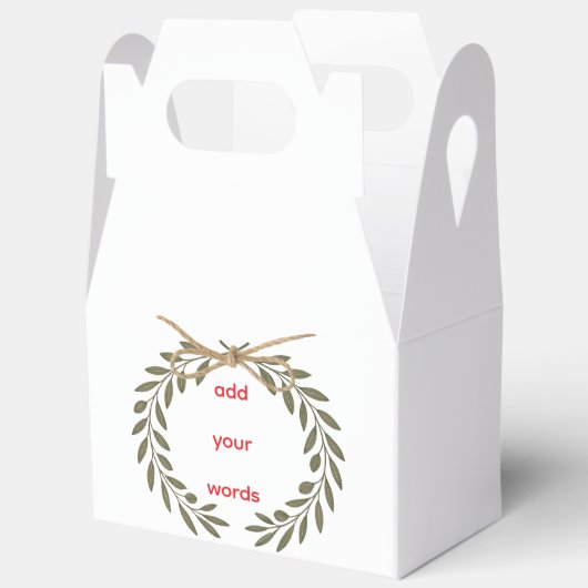 Personalized “Best Wishes” Favor Box Geschenkschachtel (Offen)