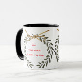 Personalized “Best Wishes” Mug Tasse (Vorderseite Links)
