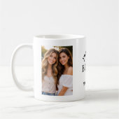 Personalized Bestea (bestie + tea) text 2 photos Kaffeetasse (Links)