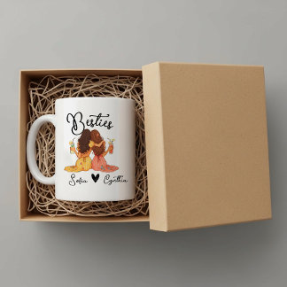Personalized besties mug kaffeetasse