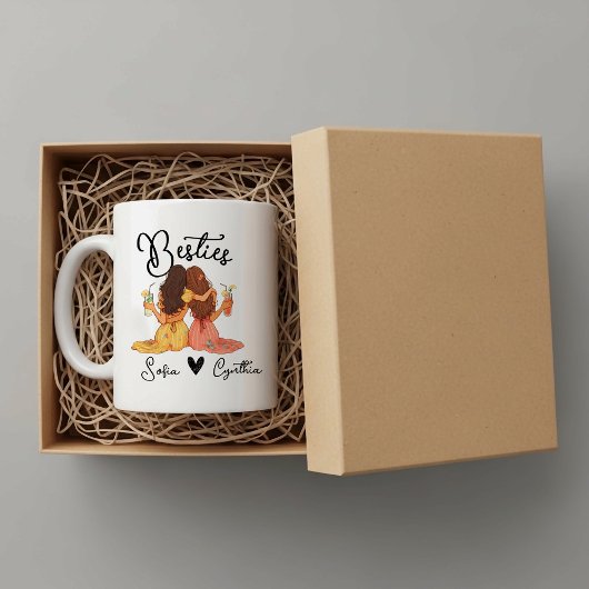 Personalized besties mug kaffeetasse