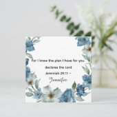 Personalized Bible Scripture jeremiah 29v11 (Stehend Vorderseite)