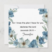 Personalized Bible Scripture jeremiah 29v11 (Vorderseite)