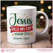 Personalized Bible Verse Christmas Kaffeetasse
