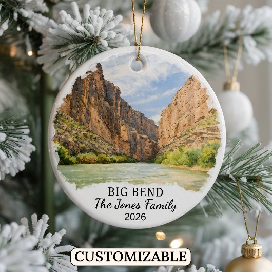 Personalized Big Bend National Park Ornament Texas
