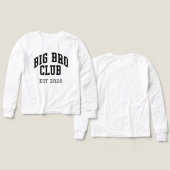 Personalized Big bro design for new big brothers (Design Vorderseite & Rückseite)