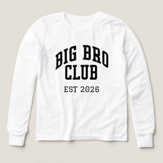 Personalized Big bro design for new big brothers (Design Vorderseite)
