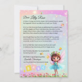 Personalized Big Sister Fairy Letter – New Baby Einladung (Vorderseite)