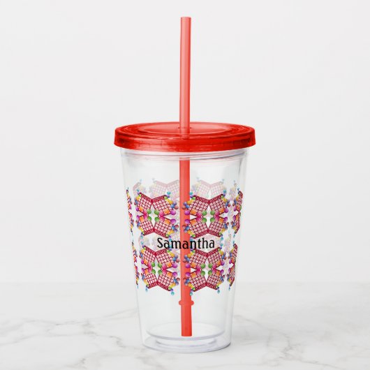 Personalized Bingo Tumbler Acryltrinkbecher (Vorderseite)