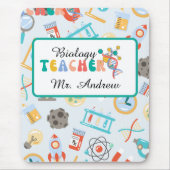 Personalized biology teacher, science teachers day mousepad (Vorne)