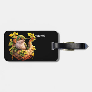 Personalized Bird Silhouette Luggage Tag Gepäckanhänger