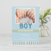 Personalized Birth Announcement Card Einladung (Stehend Vorderseite)