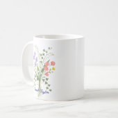 Personalized Birth Flower Lily of The Valley Kaffeetasse (Vorderseite Links)