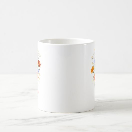Personalized Birth Flower Marigold Custom Kaffeetasse (Mittel)