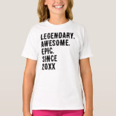 Personalized Birthday 10th 12th 14th Birthday Gift T-Shirt (Vorderseite)