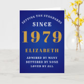 Personalized Birthday 1979 Standards Add Your Name Karte (Gelbe Blume)